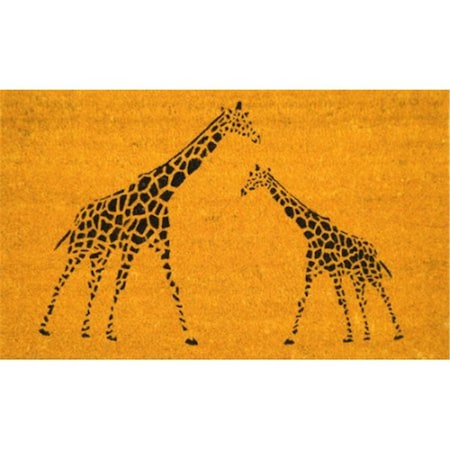 Dare2Decor 18 x 30 in. PVC Bleach Giraffe Coco Mat DA2969936